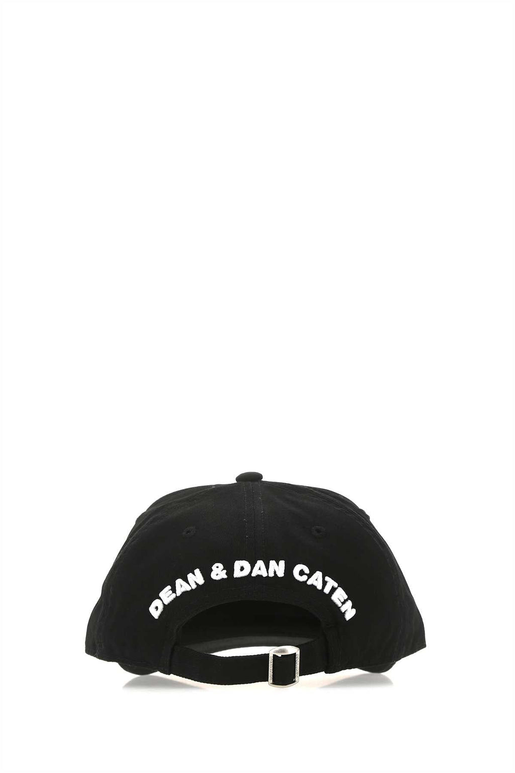 Dsquared Men Black Gabardine Baseball Cap