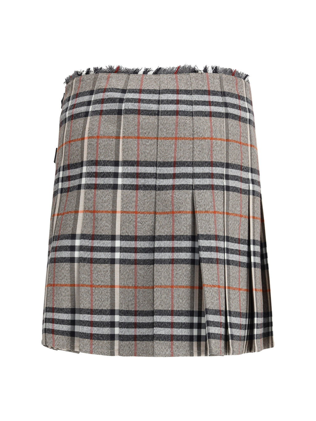 Burberry Women Check Archive Wool Miniskirt