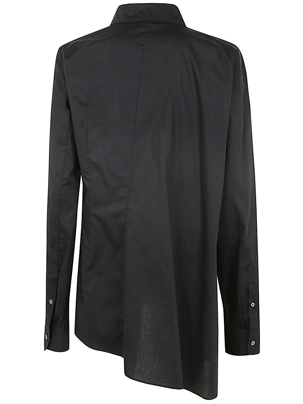Ann Demeulemeester Women Jula Dropped Shoulder Shirt Popeline Black