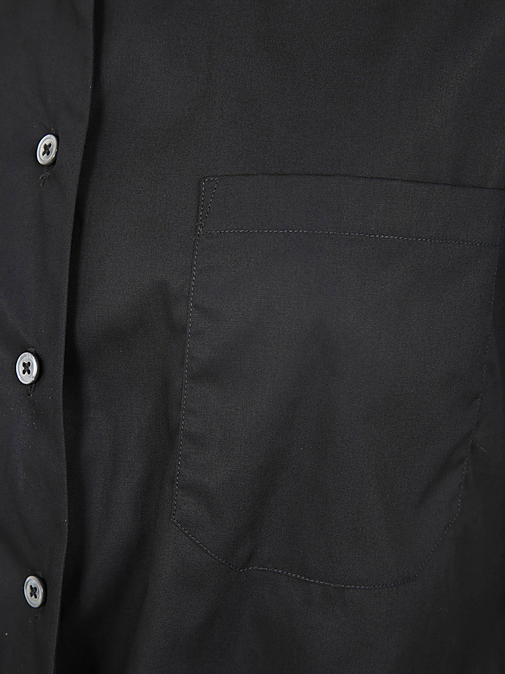 Ann Demeulemeester Women Jula Dropped Shoulder Shirt Popeline Black