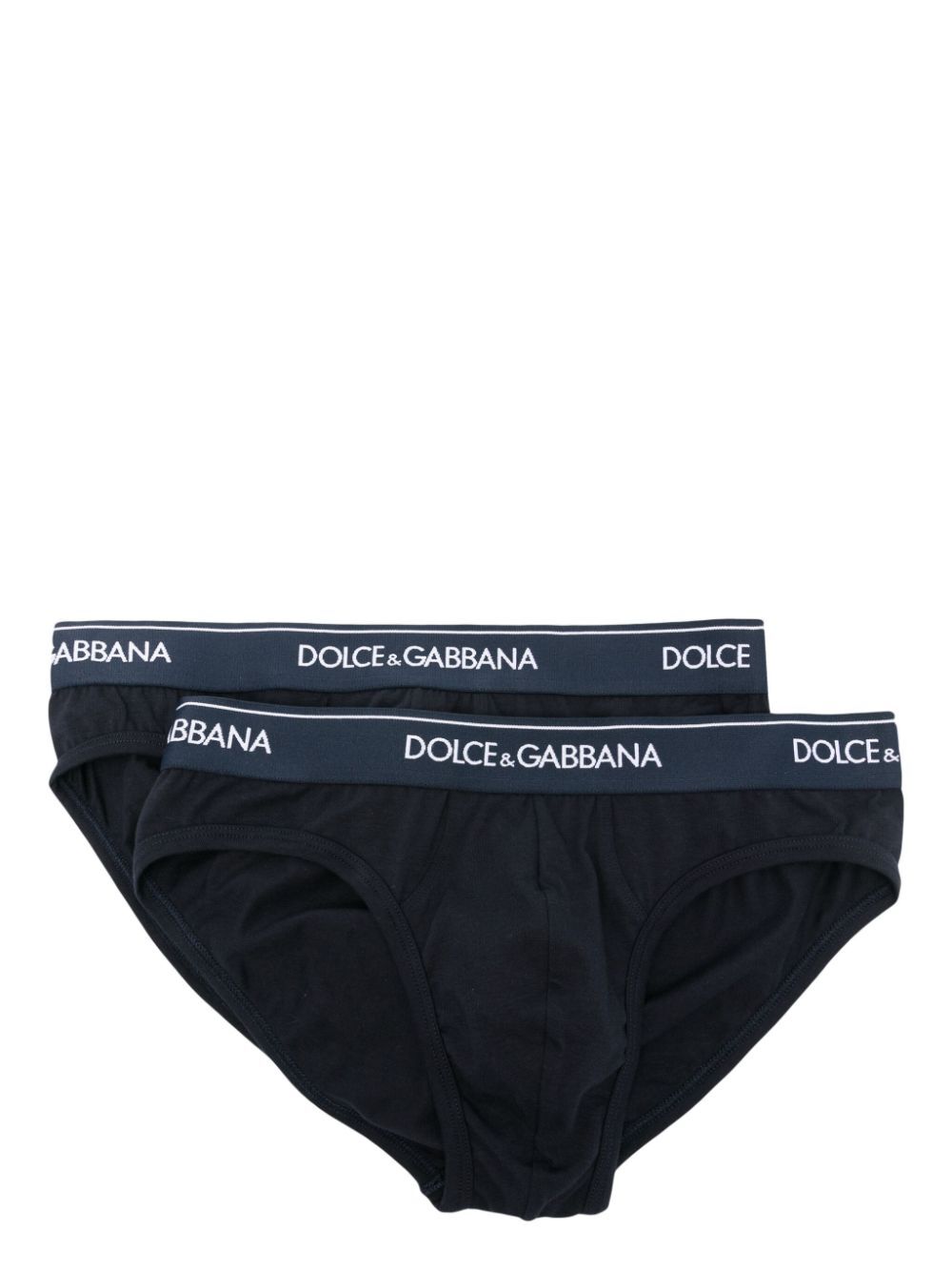 Dolce & Gabbana Men Bi-Pack Slip Medio Cotton Stretch