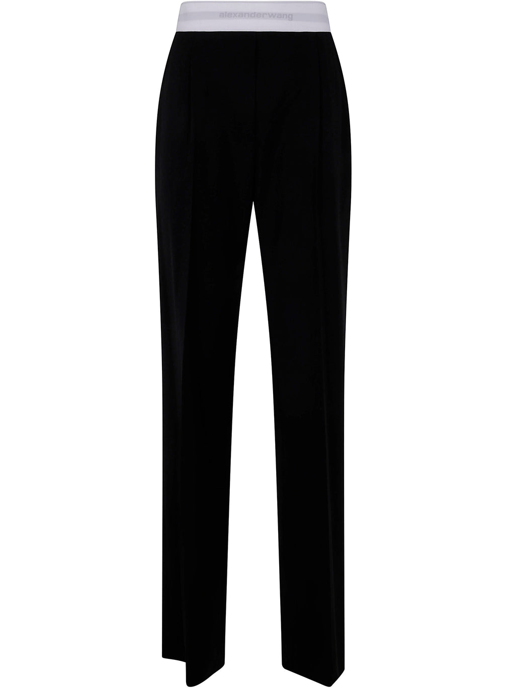 Alexander Wang Women High Waisted Pleated Pant With Logo Elastic