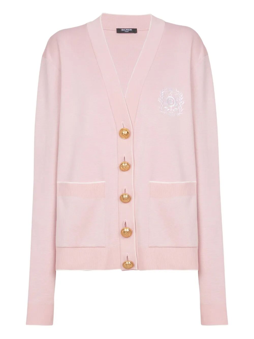 Balmain Women Balmain Emblème-Embroidered Knit Cardigan