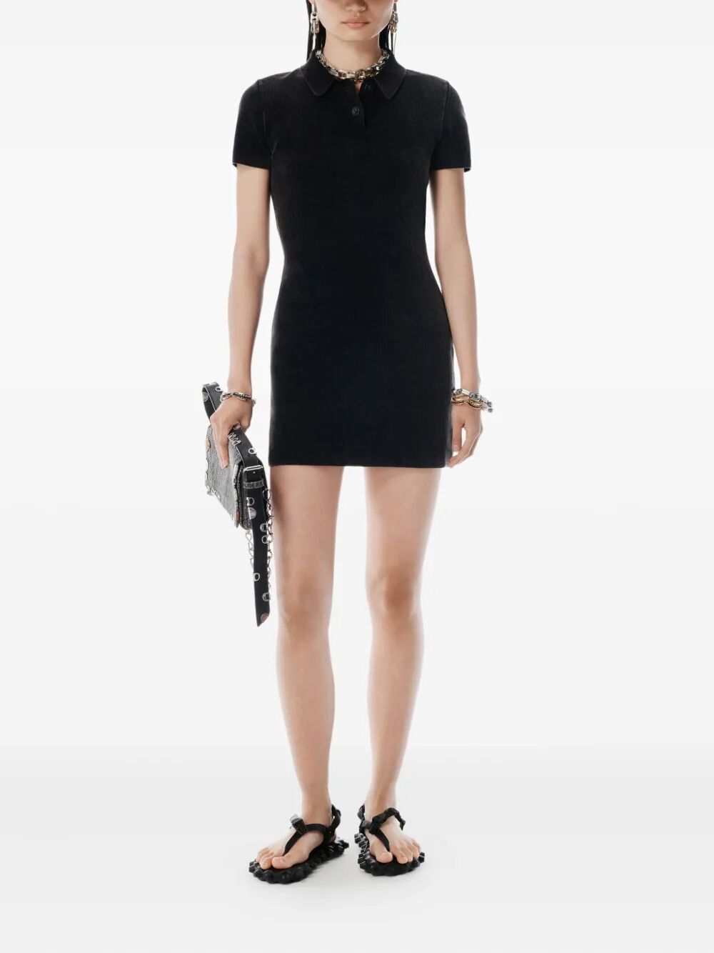 Alexander Wang Women Cotton-Blend Chenille Minidress
