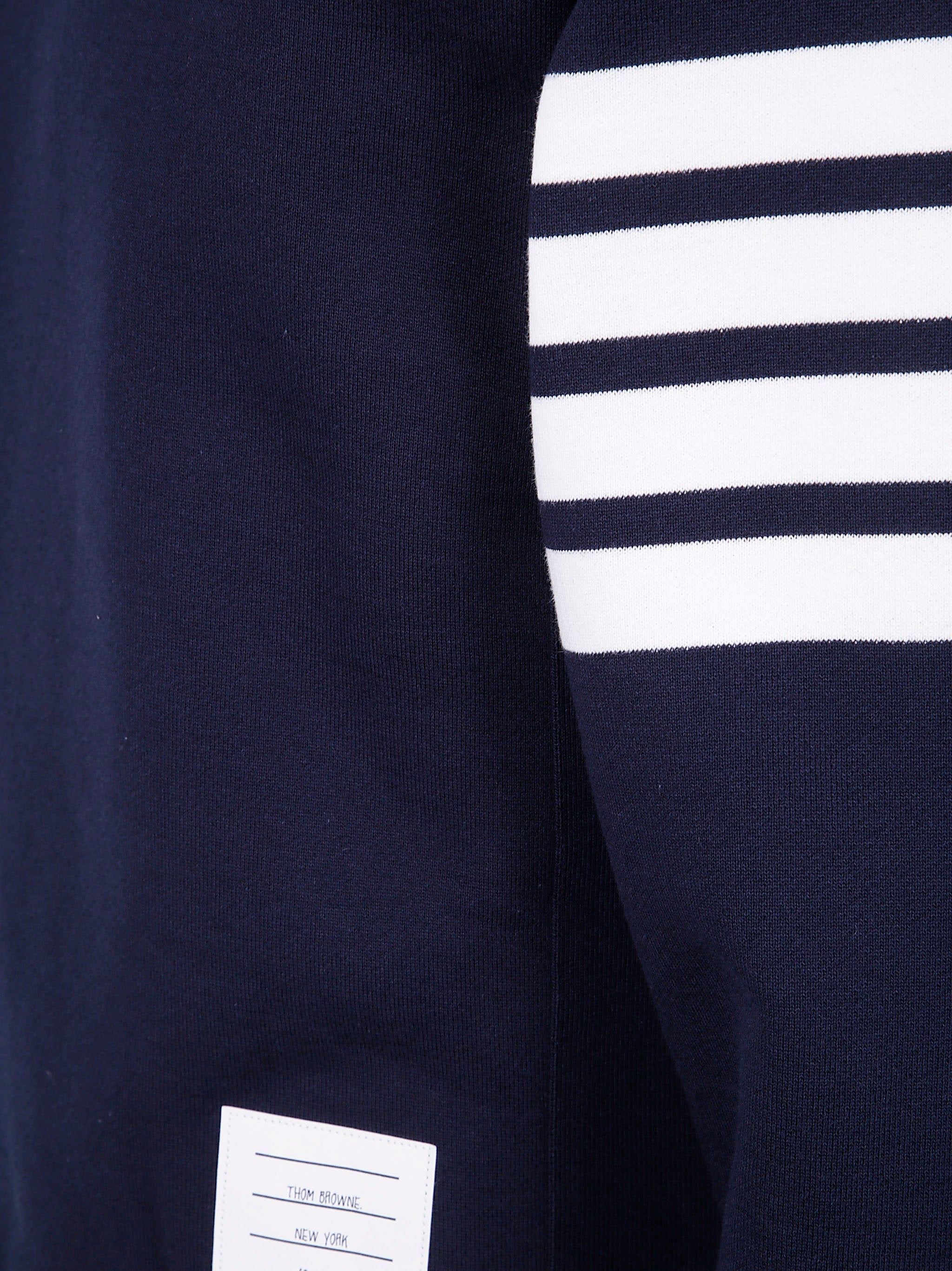 Thom Browne Men Classic Sweatshirt In Classic Loopback With Engineered 4 Bar