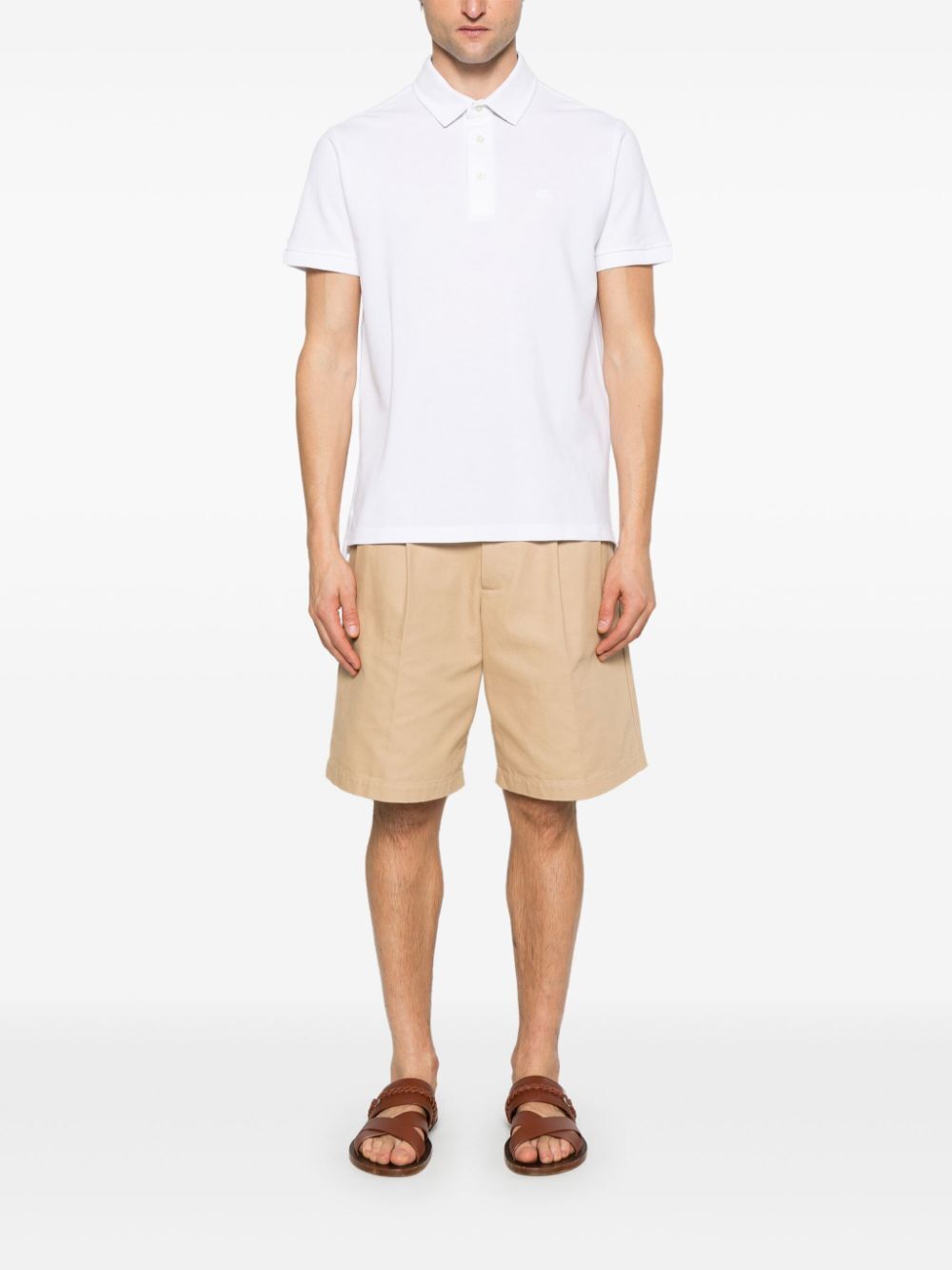 Etro Men Pegaso-Embroidered Polo Shirt