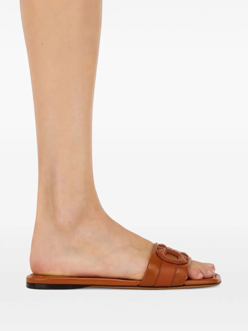 Sandálias Ferragamo Liss de couro para mulheres