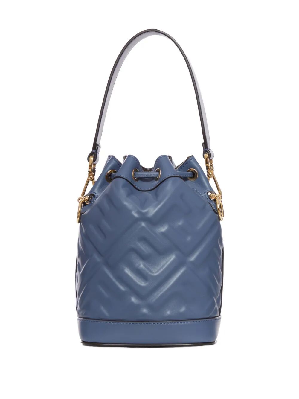 Fendi Women Ff-Motif Mon Tresor Leather Mini Bucket Bag