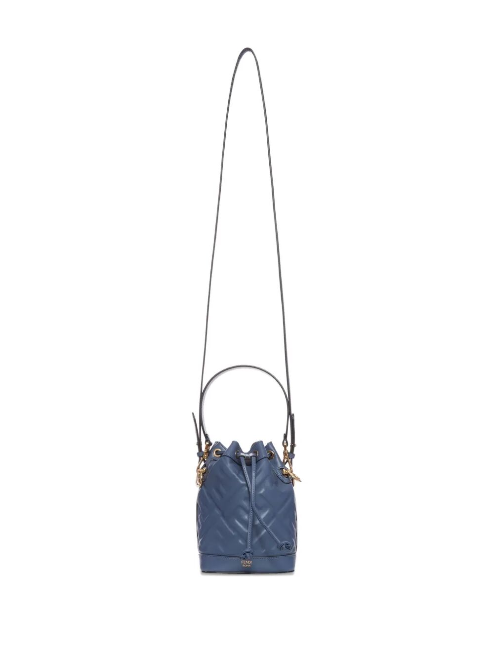 Fendi Women Ff-Motif Mon Tresor Leather Mini Bucket Bag