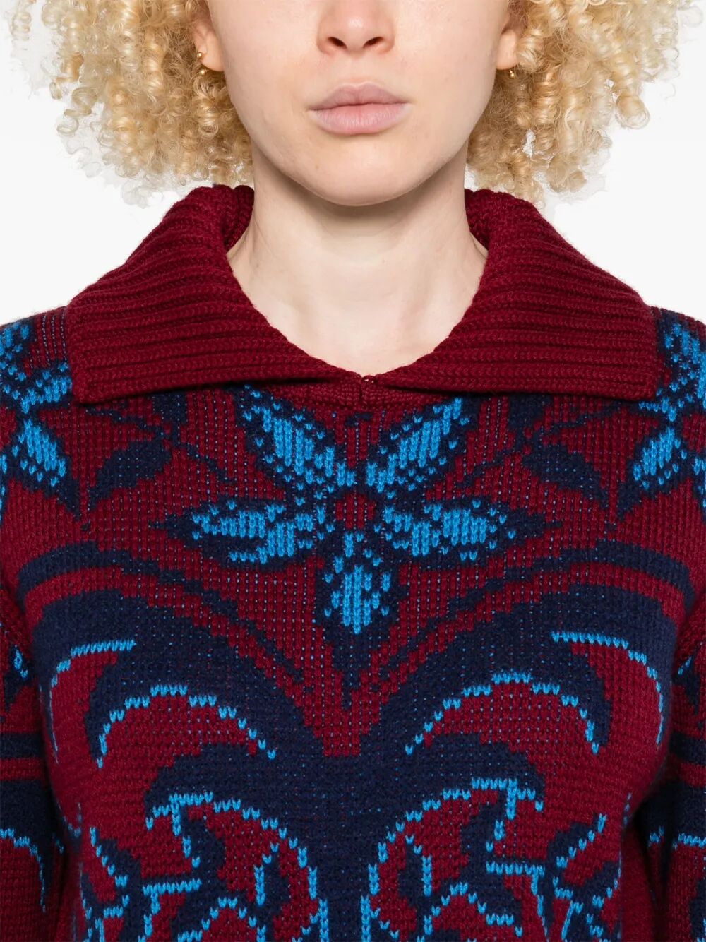 Etro Women Patterned Wool Sweater