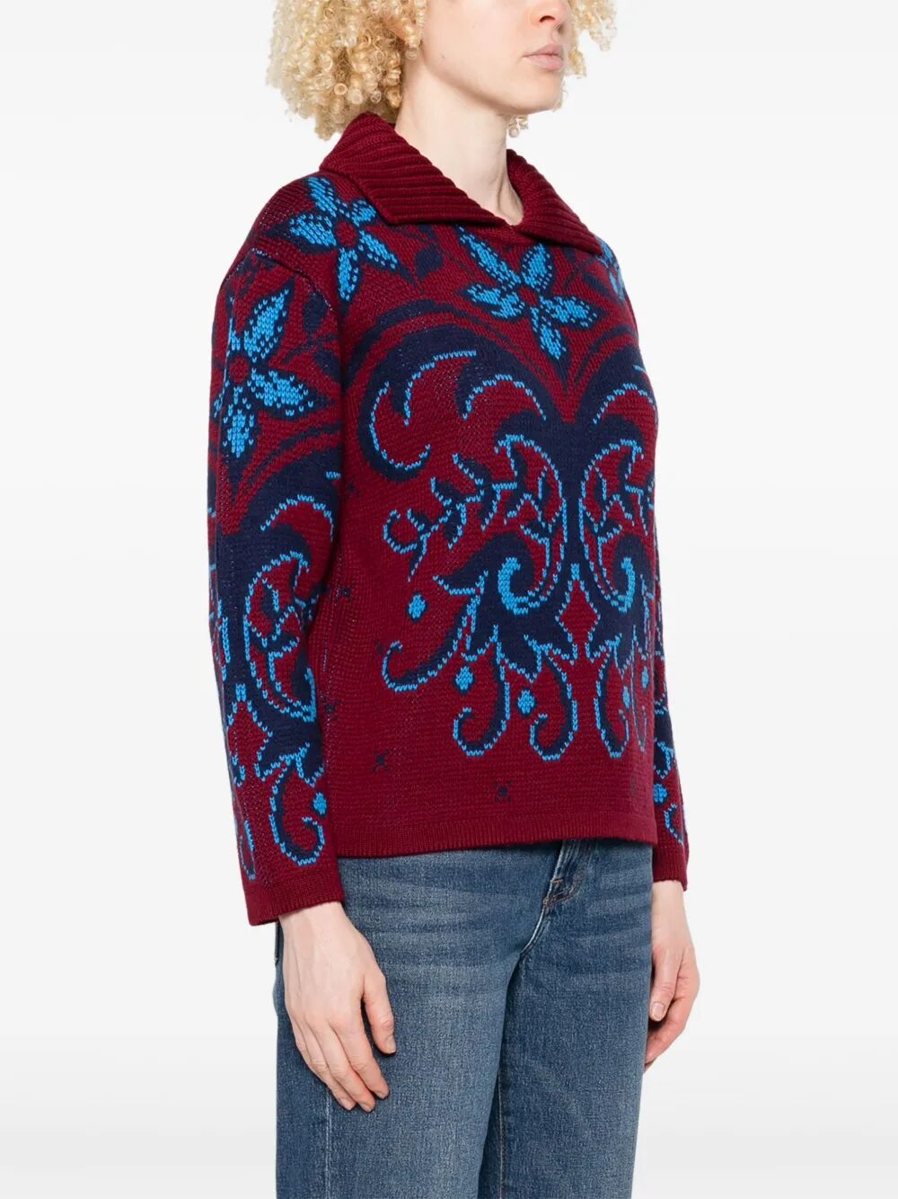 Etro Women Patterned Wool Sweater