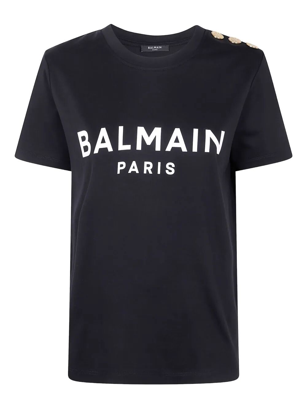 Balmain Women 3 Buttons Balmain Printed T-Shirt