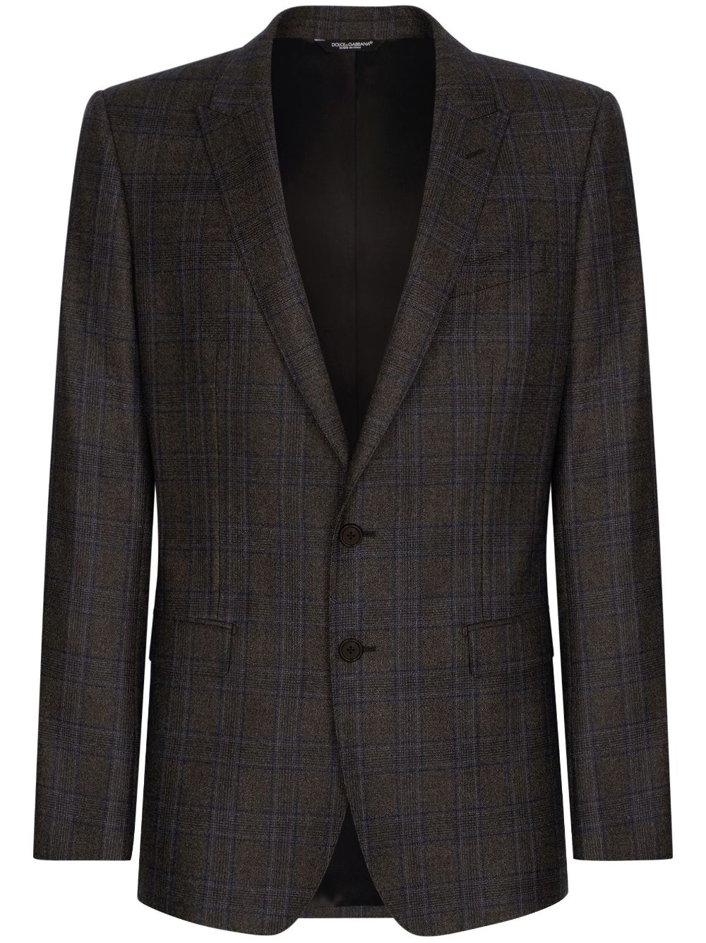 Dolce & Gabbana Men Prince Of Wales Patterned Wool Blazer