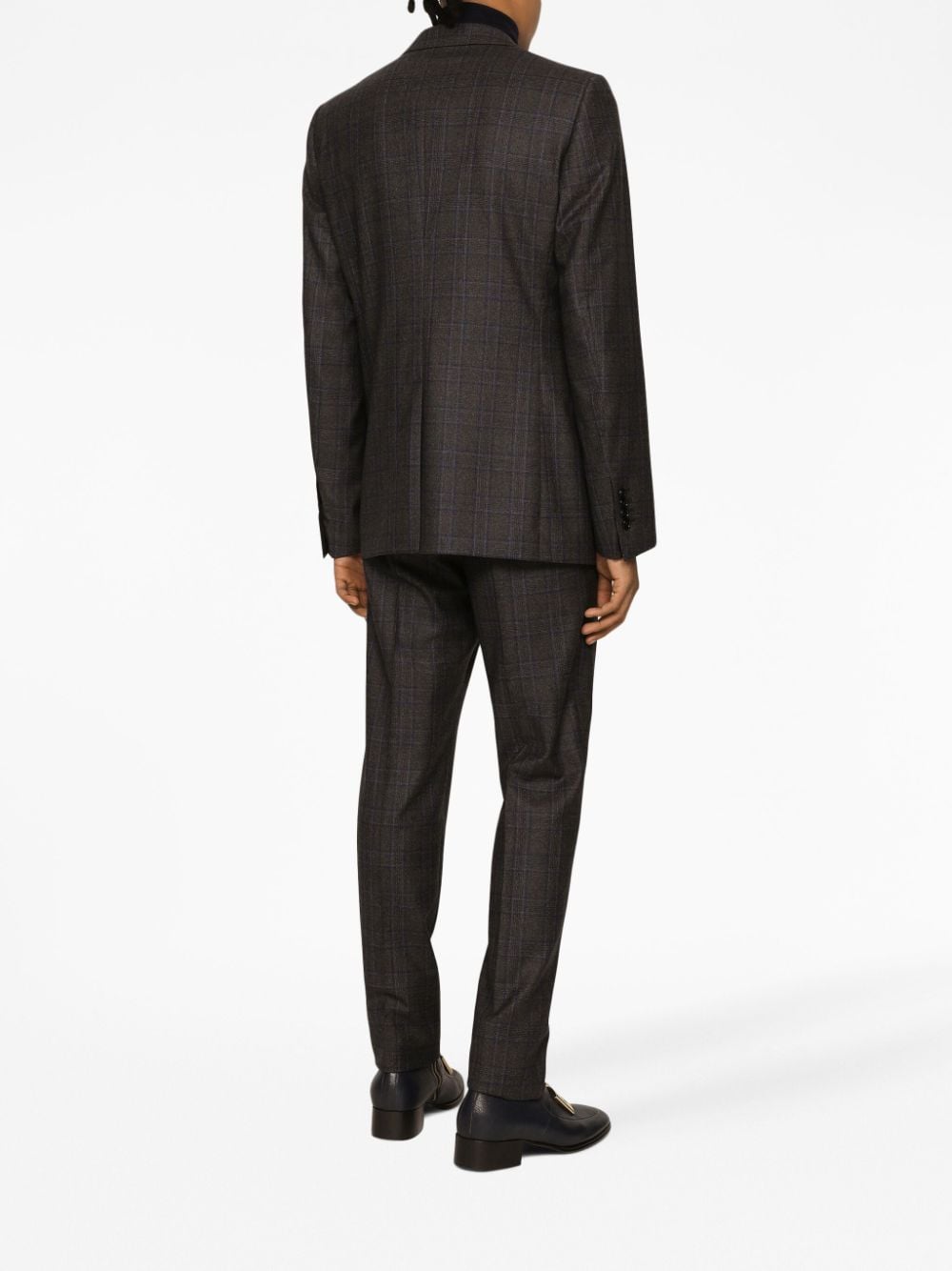 Dolce & Gabbana Men Prince Of Wales Patterned Wool Blazer