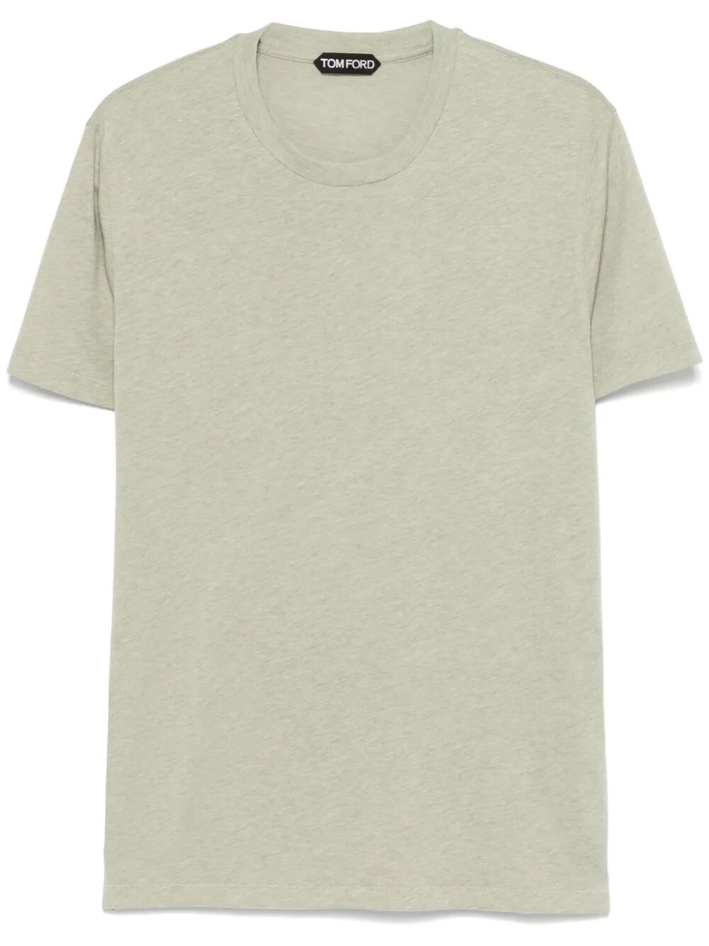 Tom Ford Men Cotton Blend Melange Crew Neck T-Shirt