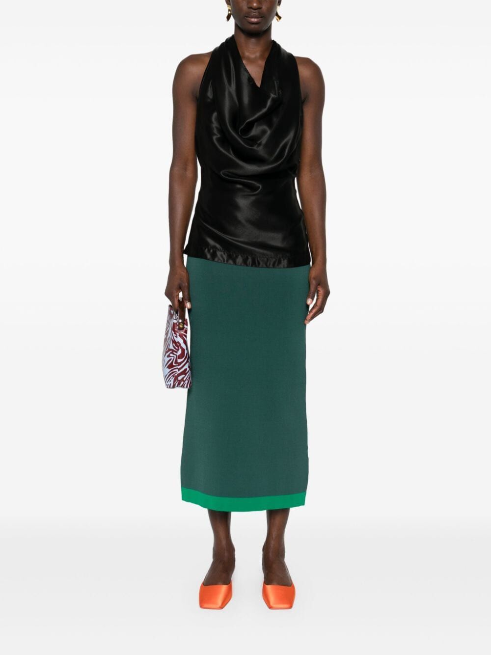 Bottega Veneta Women Top Drappeggiato In Viscosa Fluida