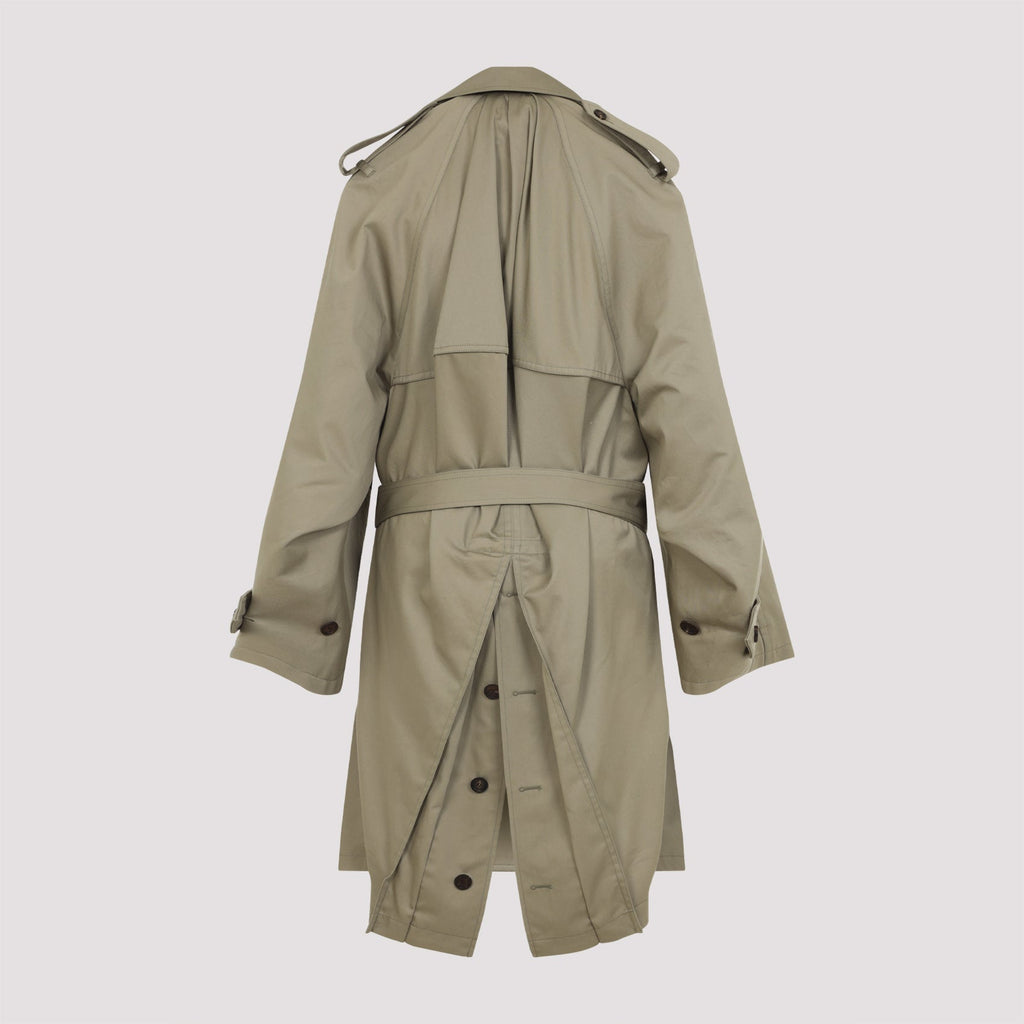 Balenciaga Draped Neck Trench Women