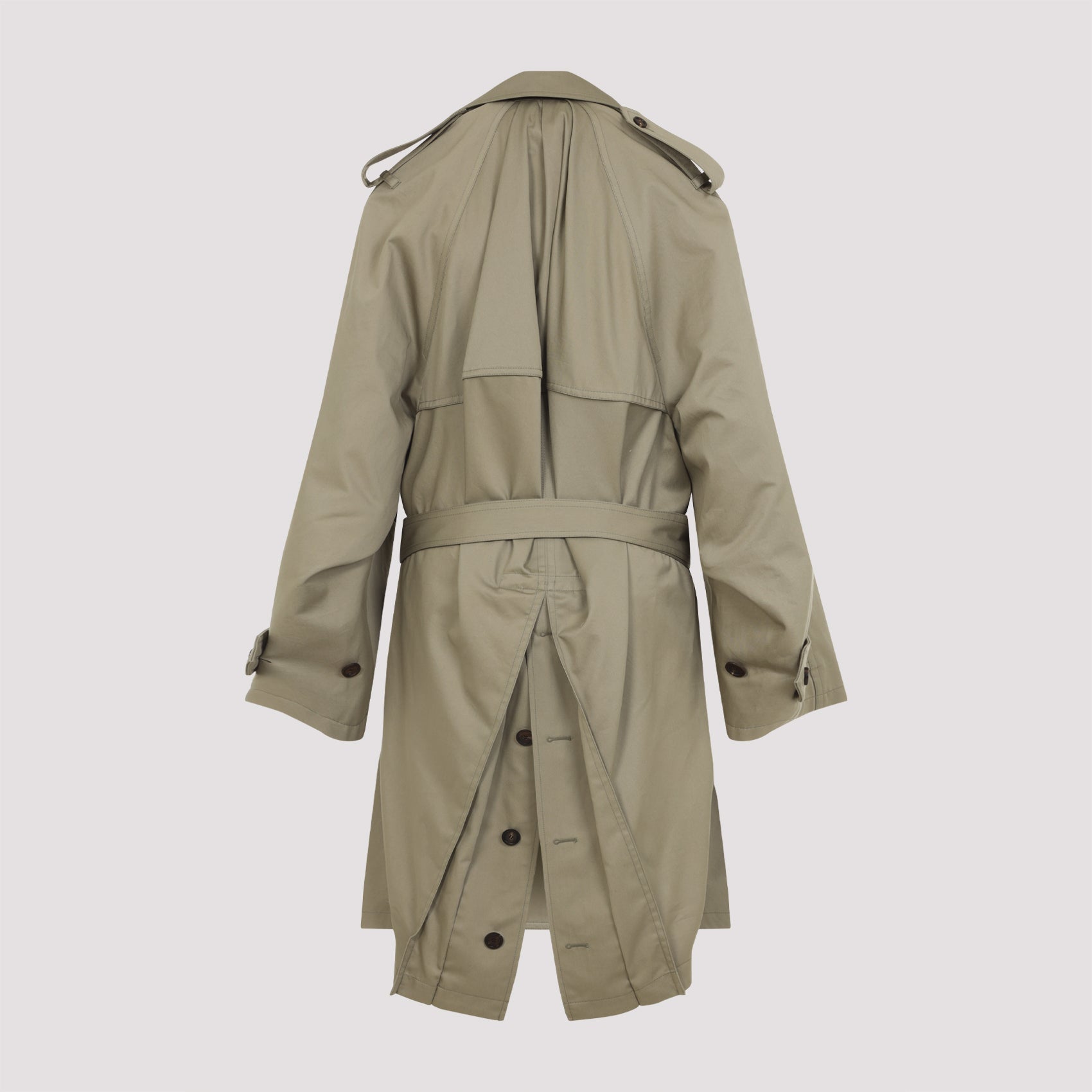 Balenciaga Draped Neck Trench Women