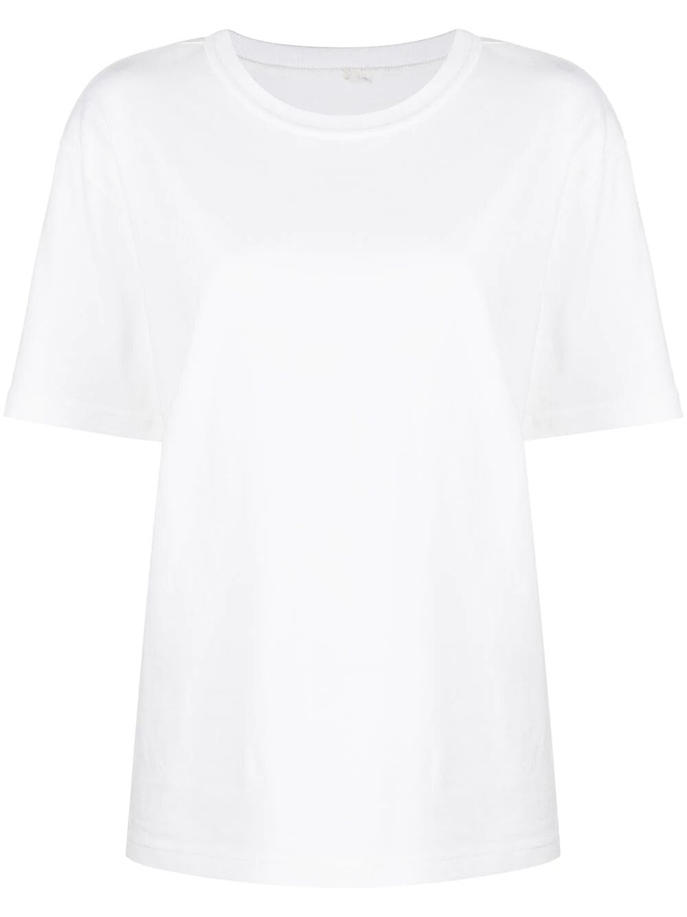 Alexander Wang Women Essential Jersey Short Sleeve Tee With Puff Logo And Bound Neck