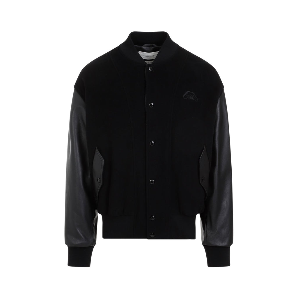 Alexander Mcqueen Calf Leather Jacket Men