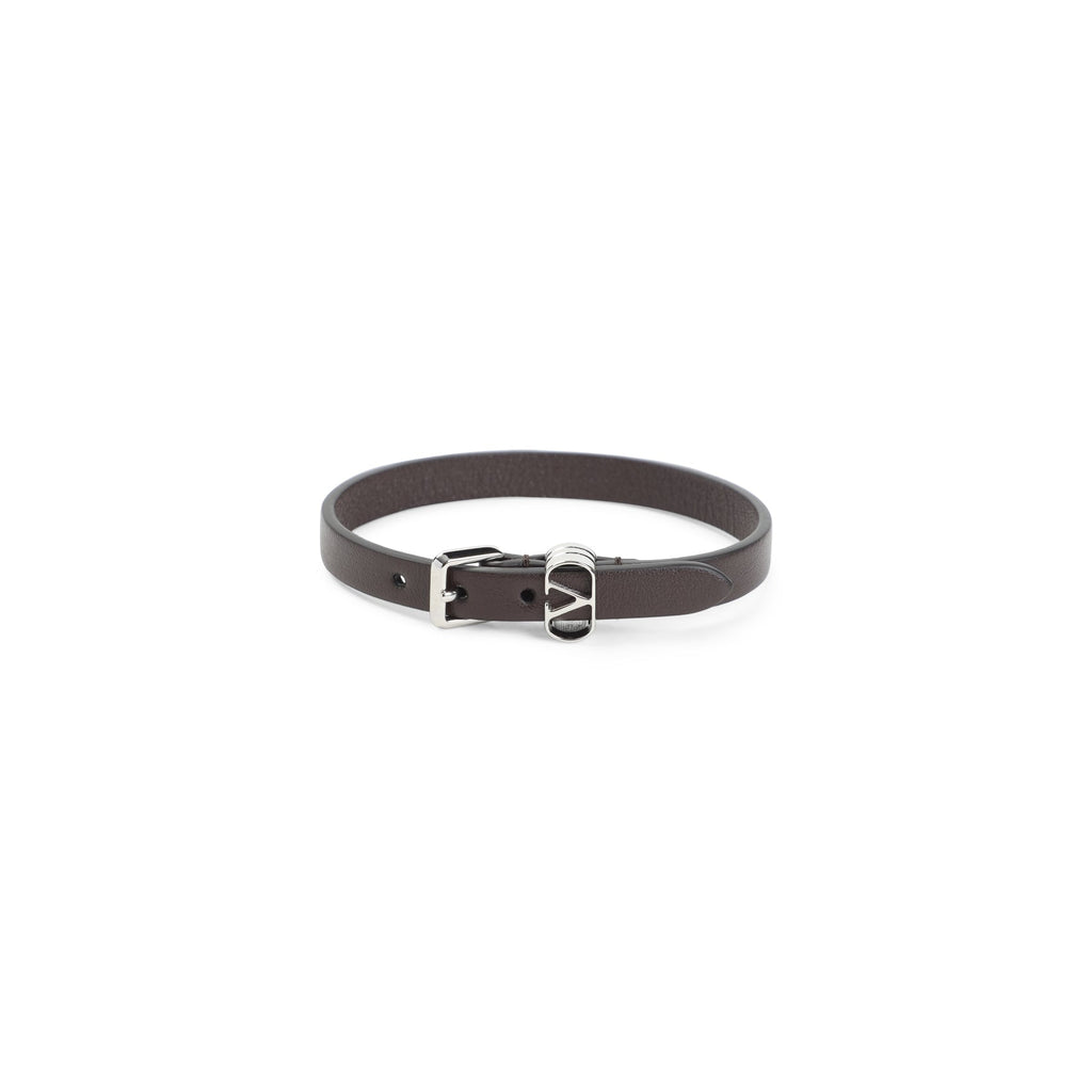 Valentino Garavani Ovalette Leather Bracelet Men