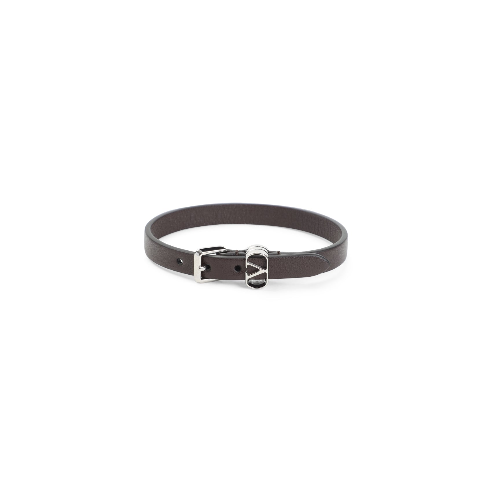 Valentino Garavani Ovalette Leather Bracelet Men