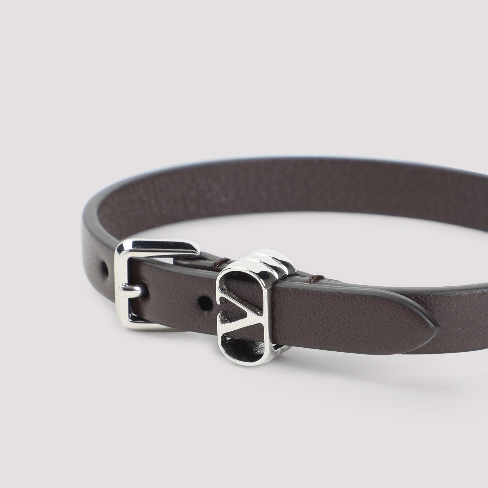 Valentino Garavani Ovalette Leather Bracelet Men
