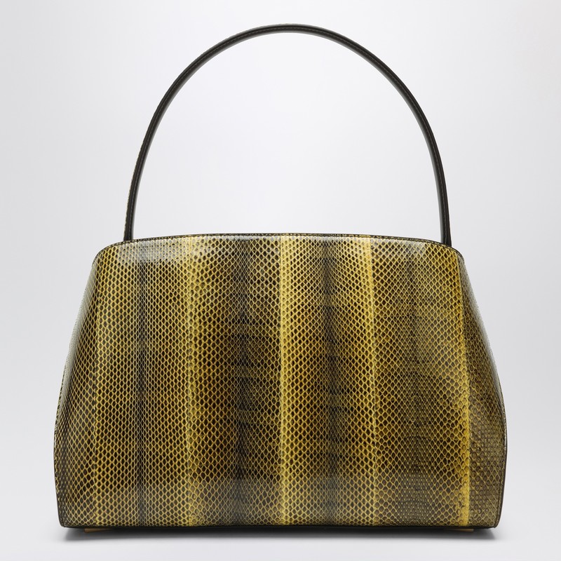 Bolsa Ferragamo Hug Soft M na cor gengibre/marrom escuro para mulheres