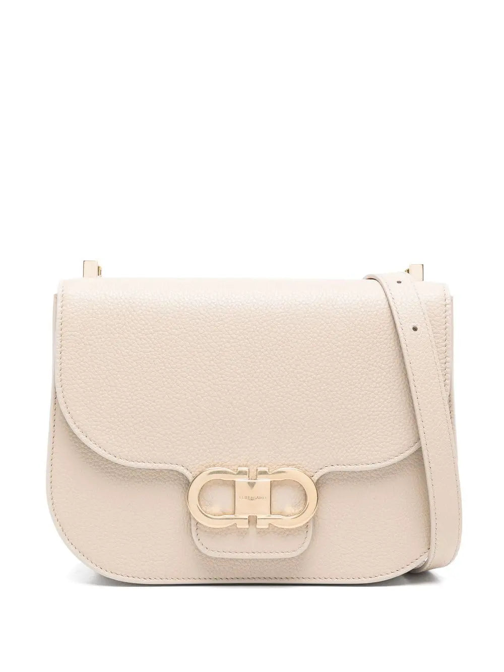 Ferragamo Women Double Gancini Cross Body Flap Bag Luosophy