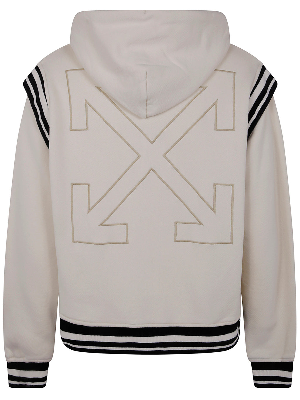 Off White Men Off Fleece Varsity Hoodie