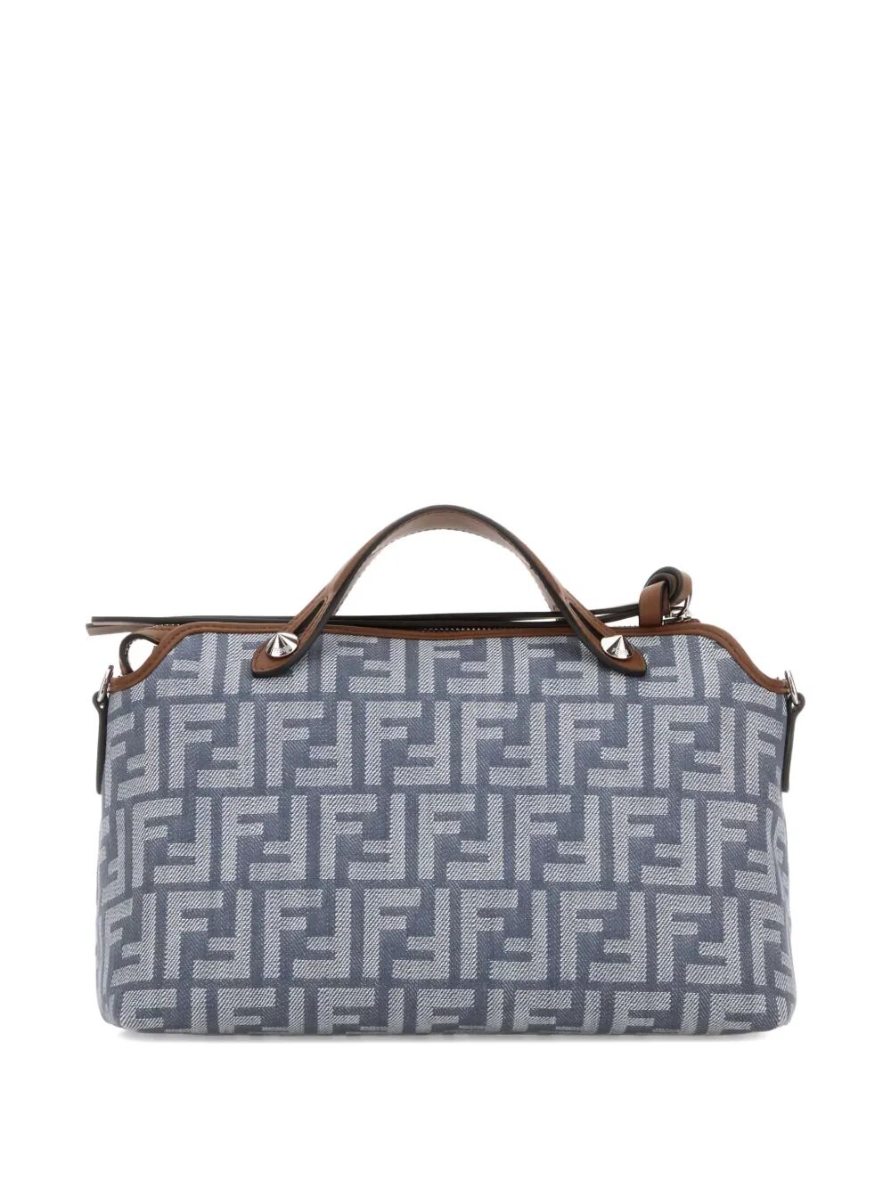 Fendi Women By The Way Soft Medium Denim-Effect Ff Jacquard Bag