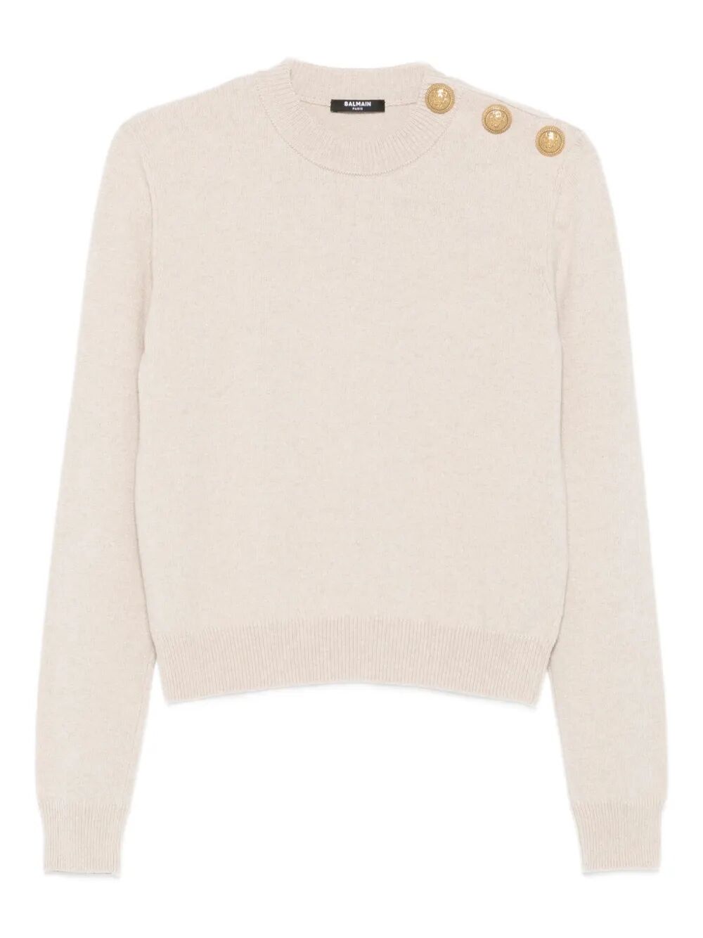 Balmain Women Cashmere Blend Buttoned Sweater