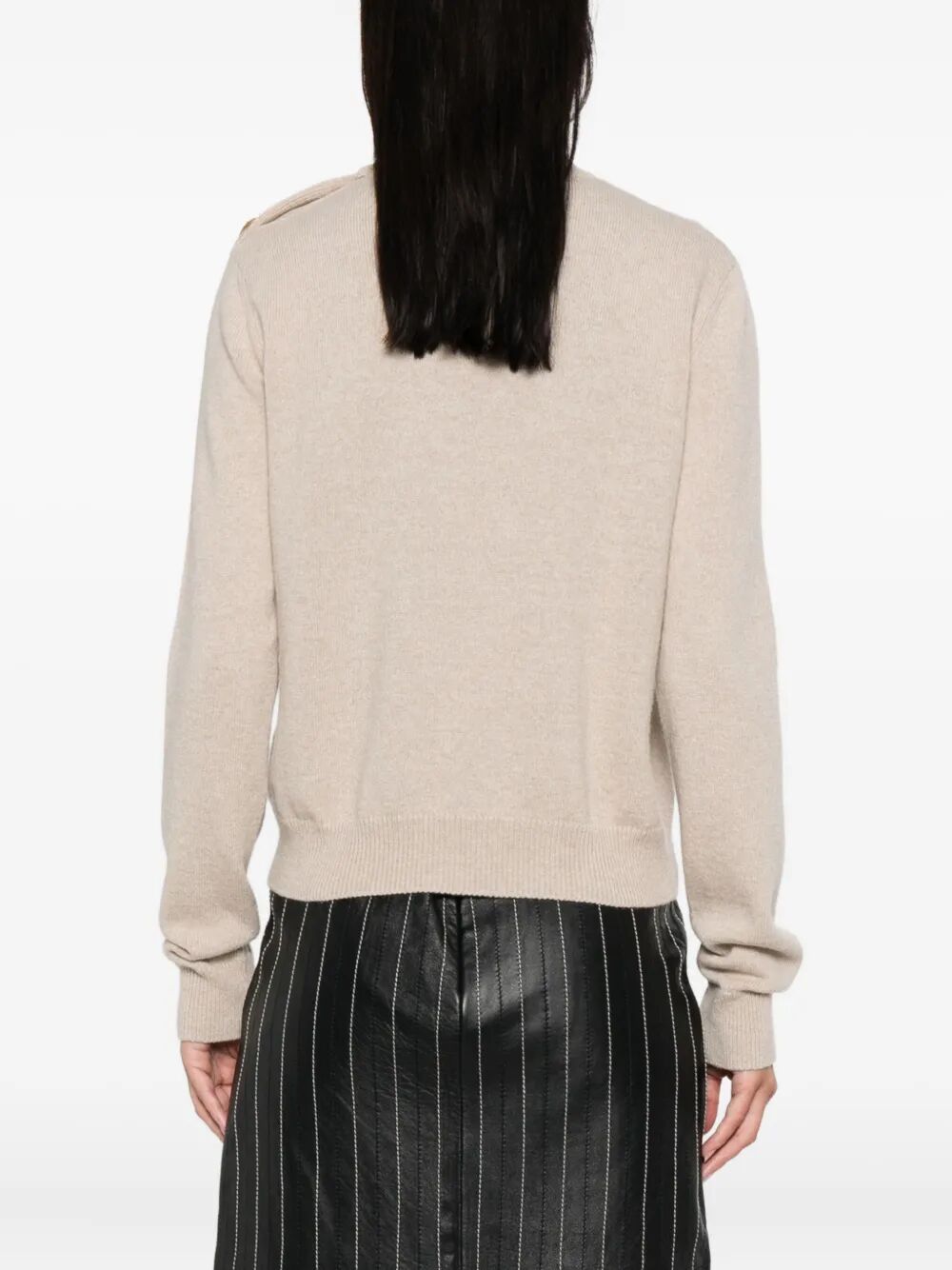Balmain Women Cashmere Blend Buttoned Sweater