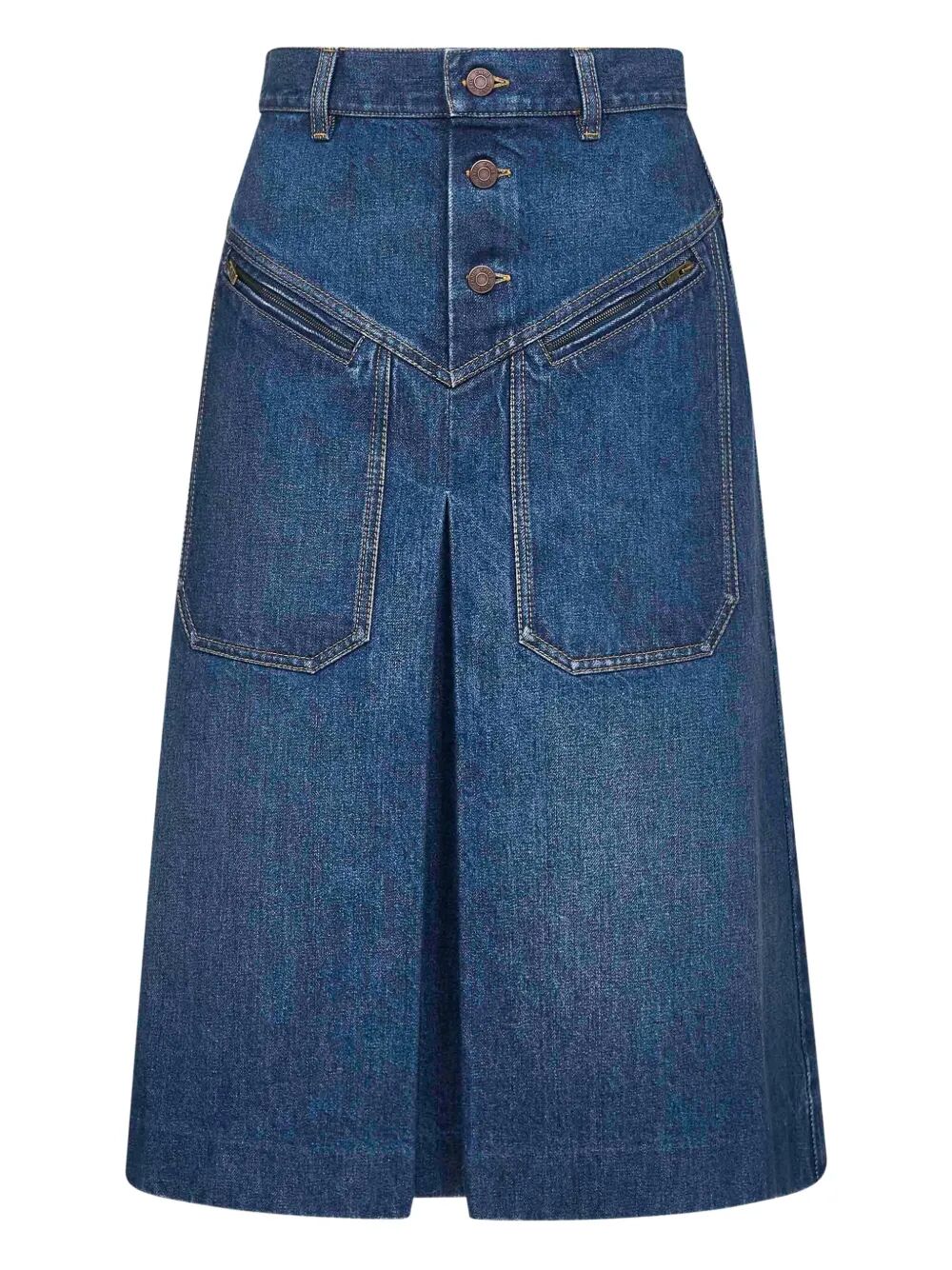 Chloe Women Knee-Length Denim Skirt