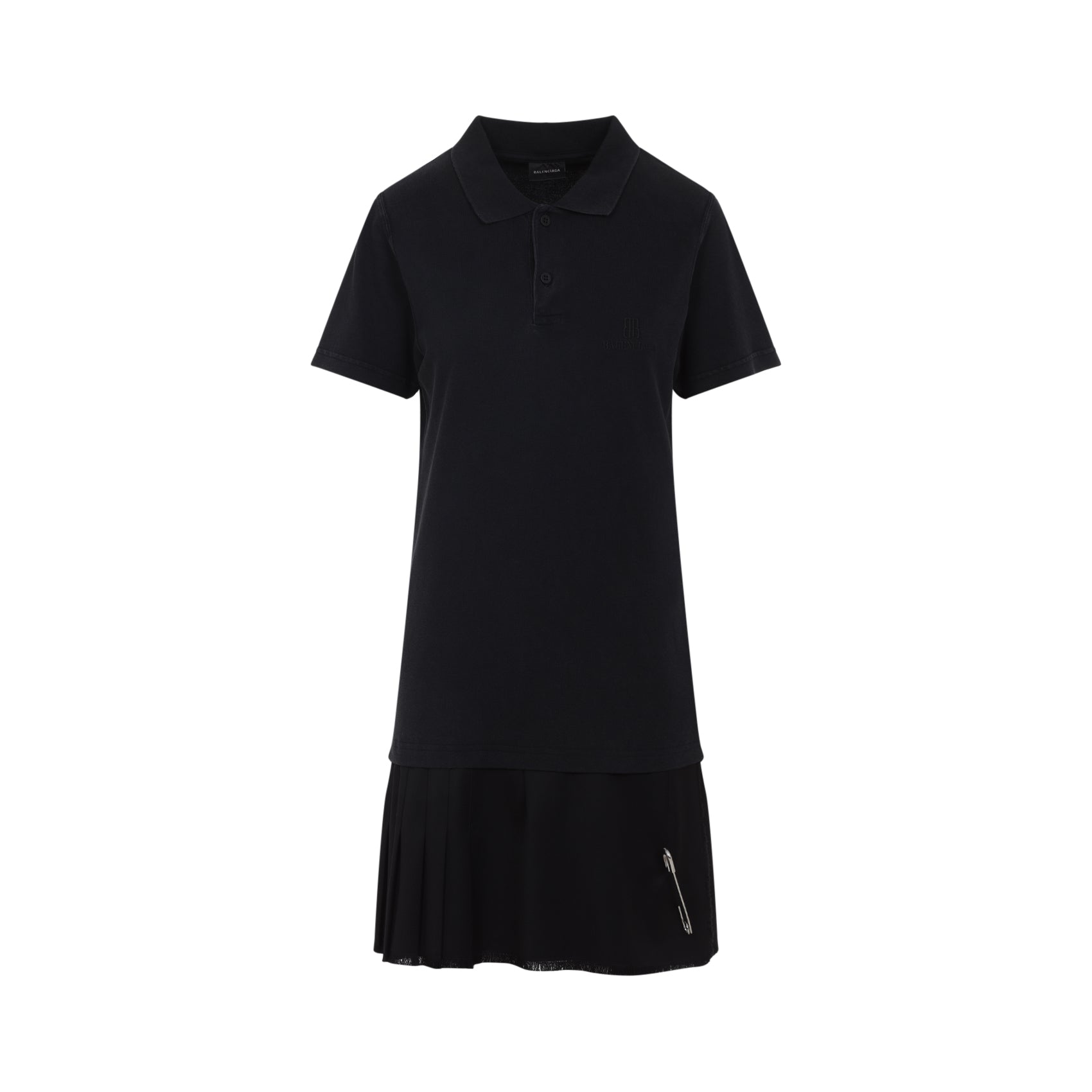 Balenciaga Layered Polo Mini Dress Women