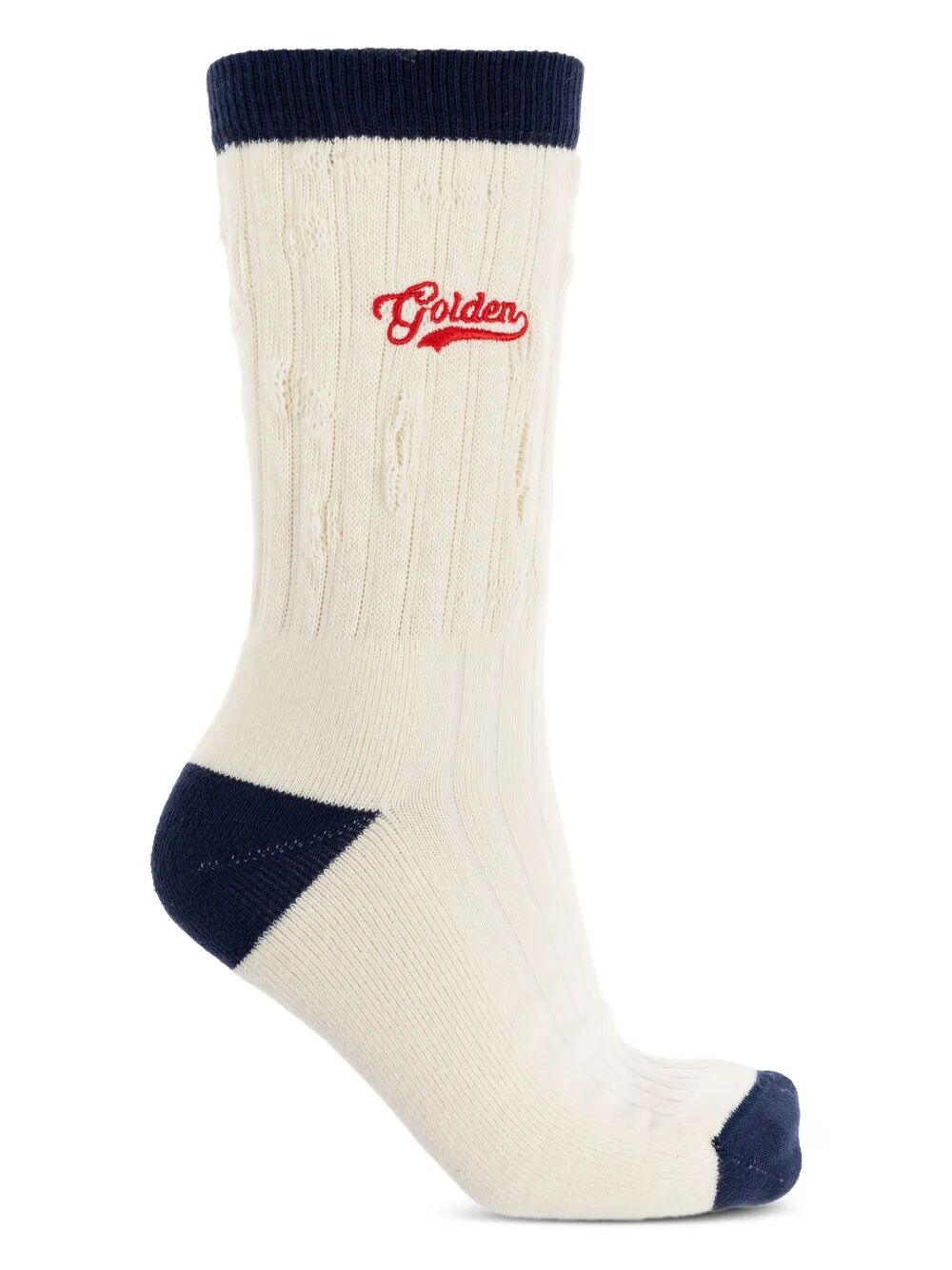 Golden Goose Women Two-Tone Ribbed Knit Socks