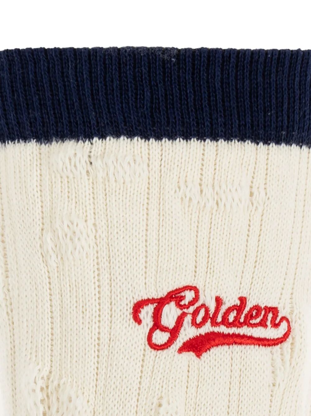 Golden Goose Women Two-Tone Ribbed Knit Socks