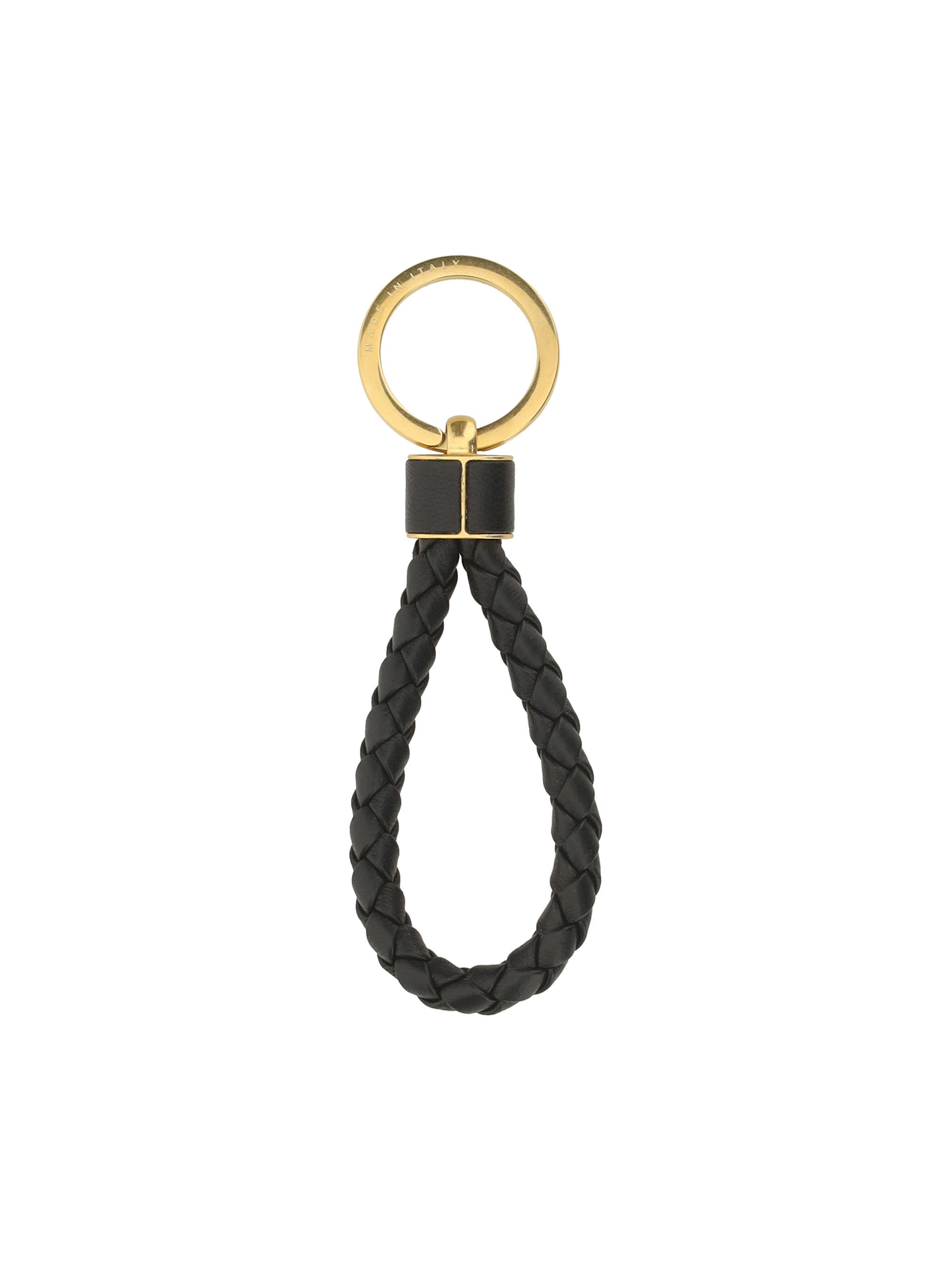 Bottega Veneta Women Woven Leather Key Ring