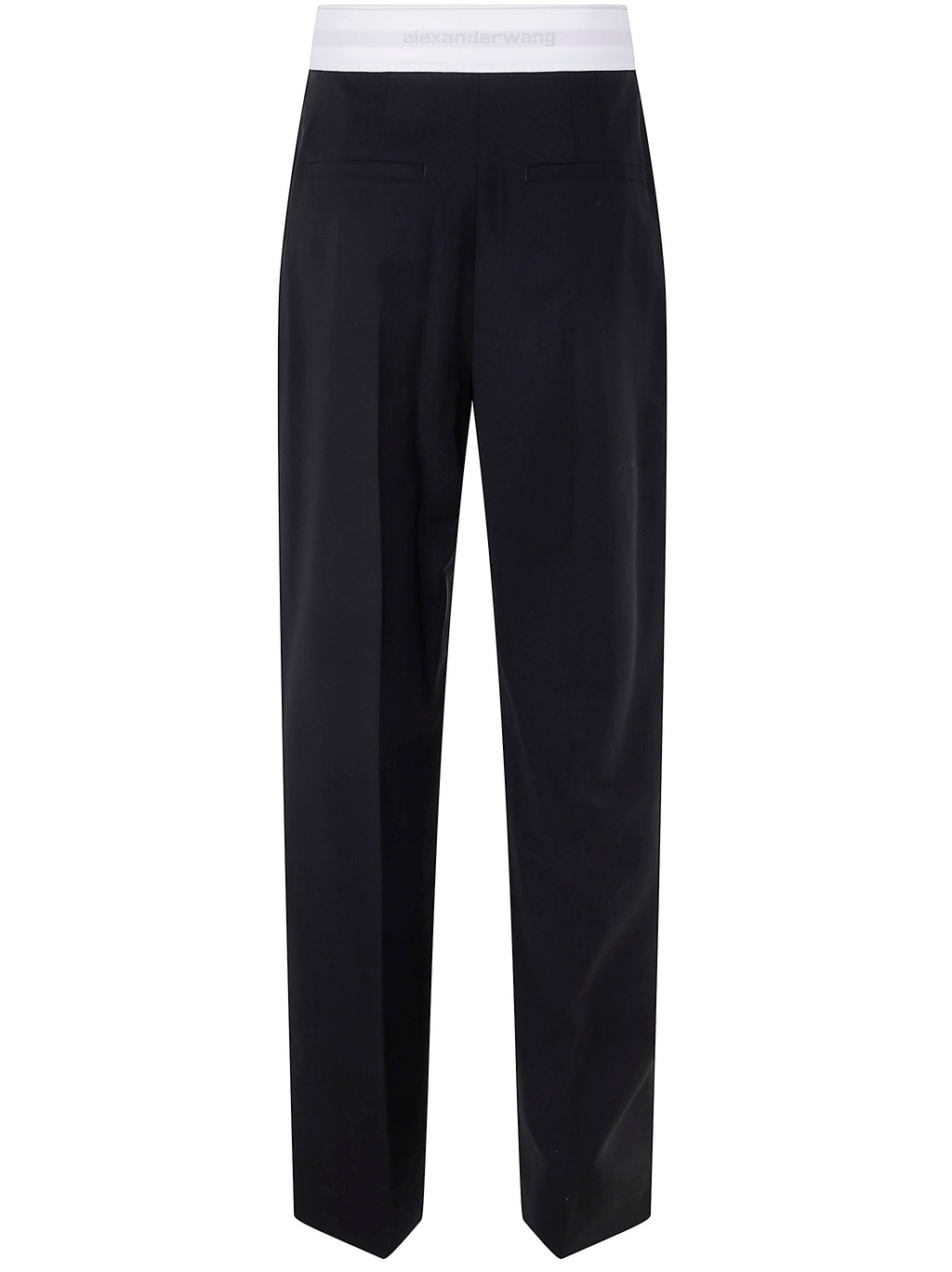 Alexander Wang Women High Waisted Pleated Pant With Logo Elastic