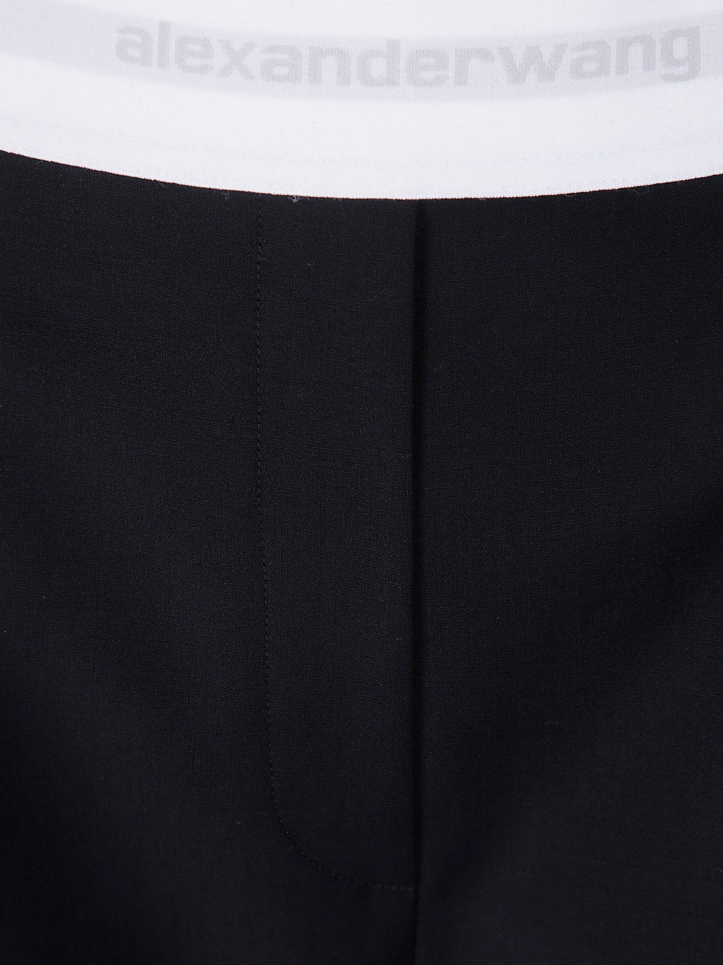 Alexander Wang Women High Waisted Pleated Pant With Logo Elastic