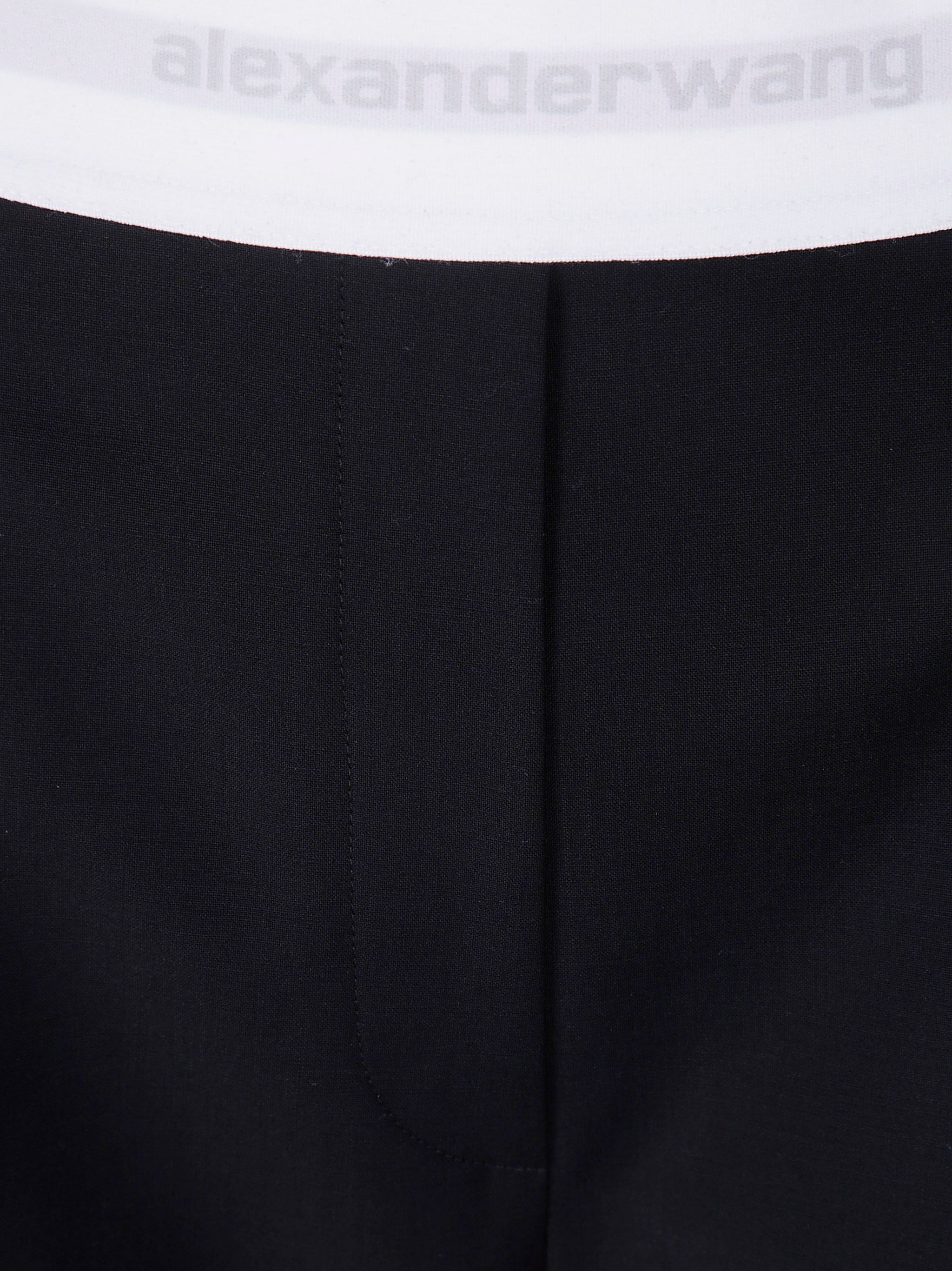 Alexander Wang Women High Waisted Pleated Pant With Logo Elastic