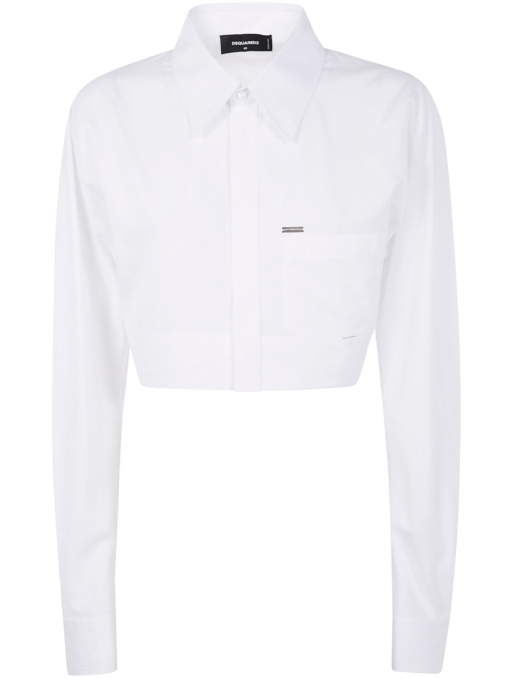 Dsquared2 Women Rounded Cropped Shirt