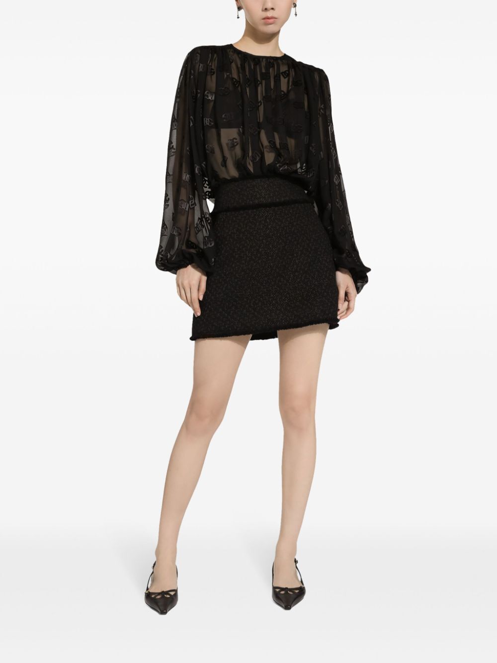 Dolce & Gabbana Women Gonna Raschel Tweed