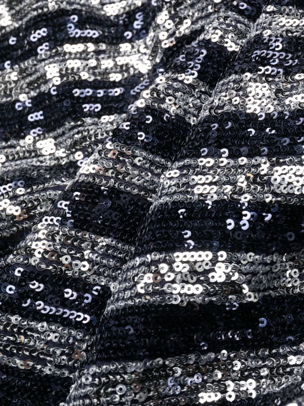 Balmain Women Babydoll Cowl Neck Glitter Short Dress