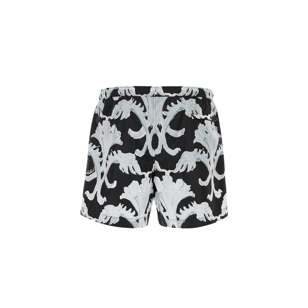 Valentino Metamorphos Wall-Print Swim Shorts Men