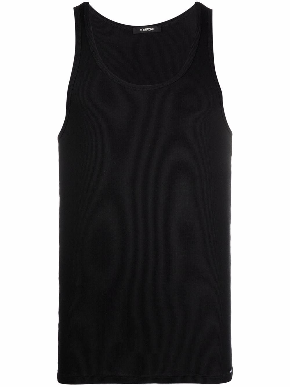 Tom Ford Men Cotton Blend Ribbed Tank Top
