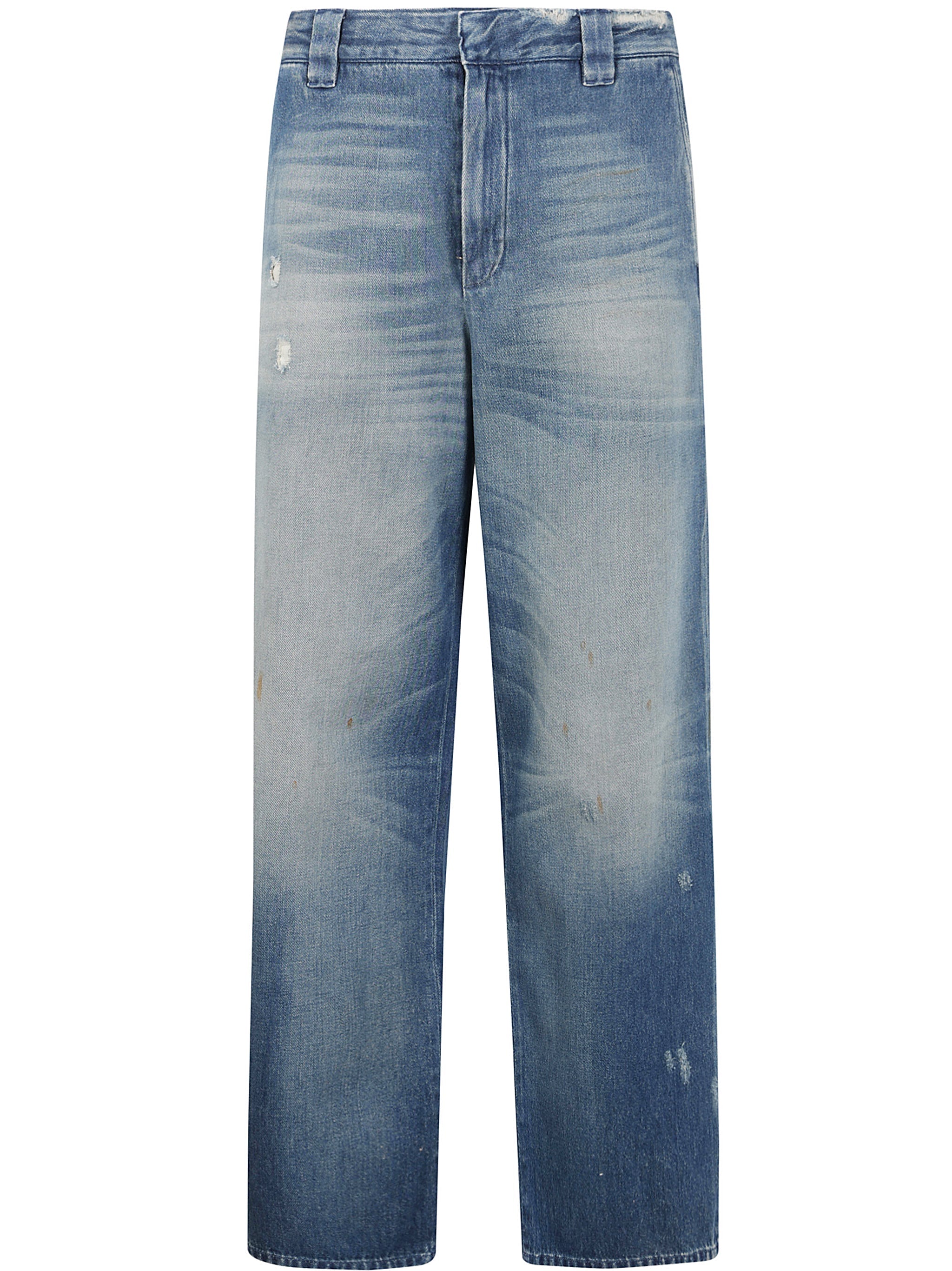 Golden Goose Men Journey M`S New Chino Norton Denim Pant Destroyed Archive Wash