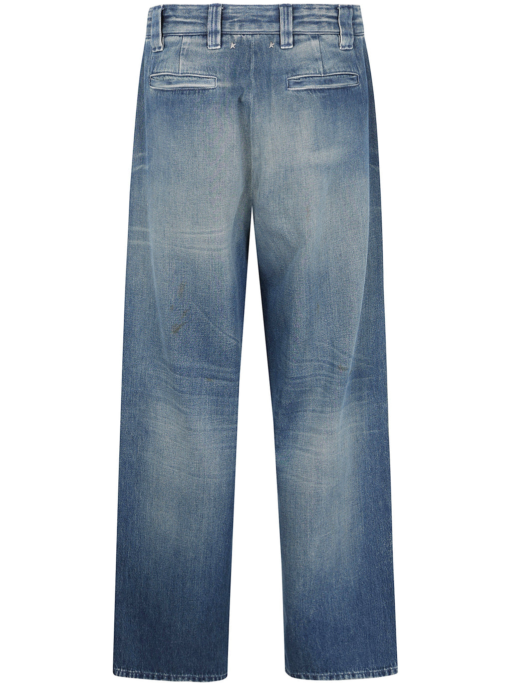 Golden Goose Men Journey M`S New Chino Norton Denim Pant Destroyed Archive Wash
