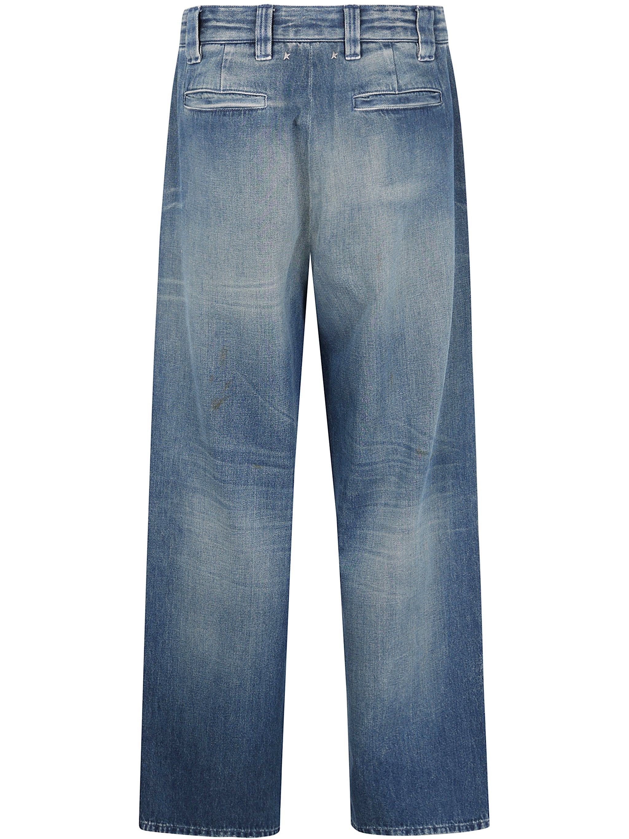 Golden Goose Men Journey M`S New Chino Norton Denim Pant Destroyed Archive Wash