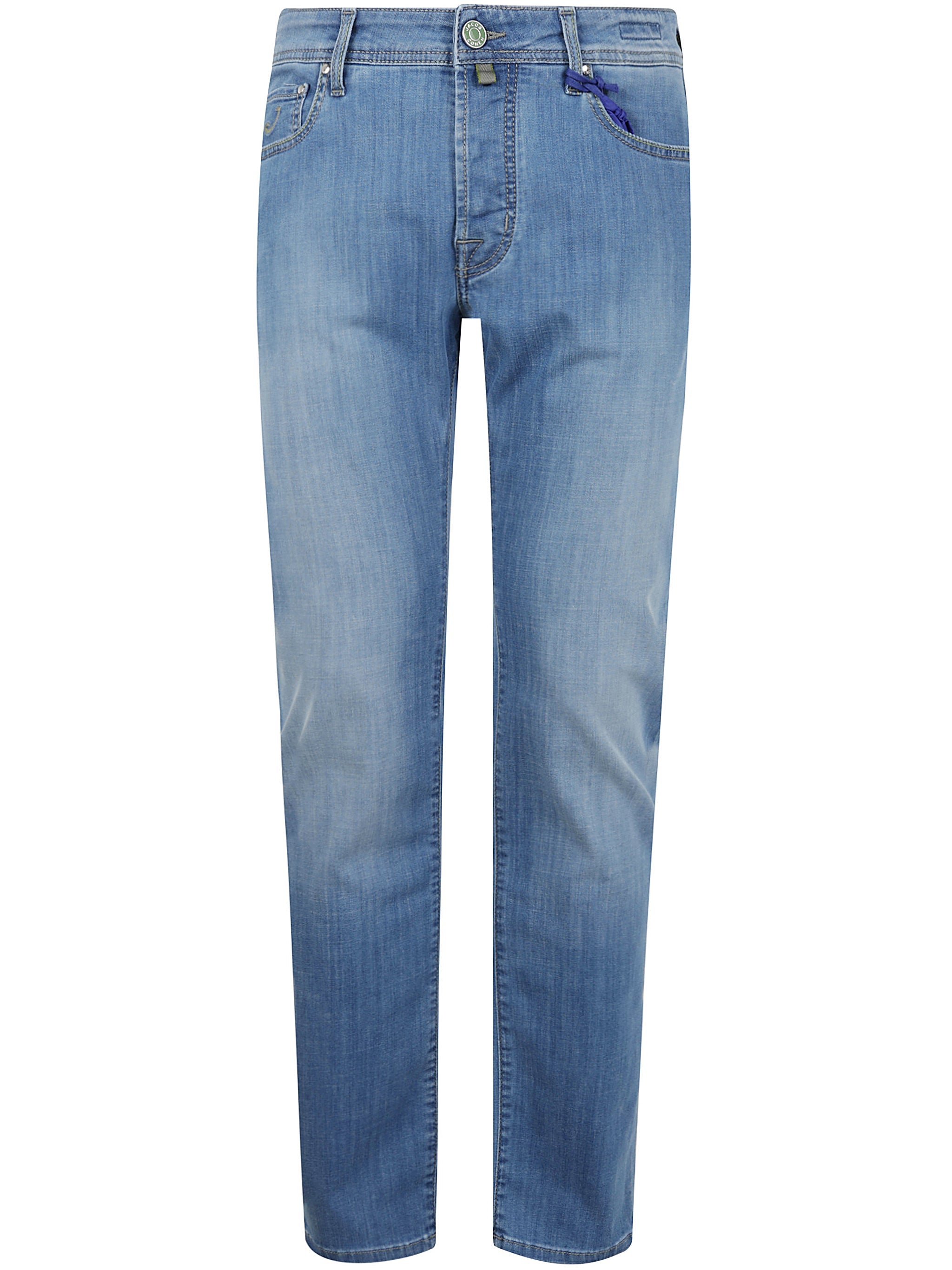 Jacob Cohen Men Pant 5 Pocket Slim Fit Bard Denim Blue Stretch